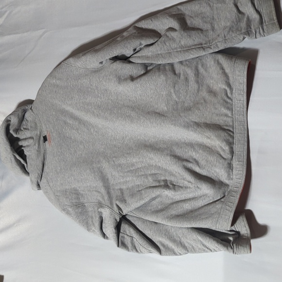 Hugo Boss Men's Size L Reversible Grey & Orange Zip Up Hoodie - Picture 6 of 10